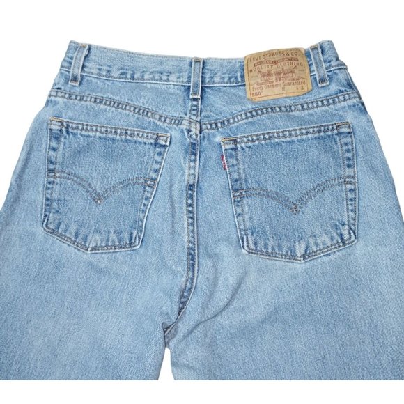 Vintage Levis 550 Jeans Womens Size 12 S Relaxed Fit Tapered Leg Made in USA Hig - Picture 2 of 16